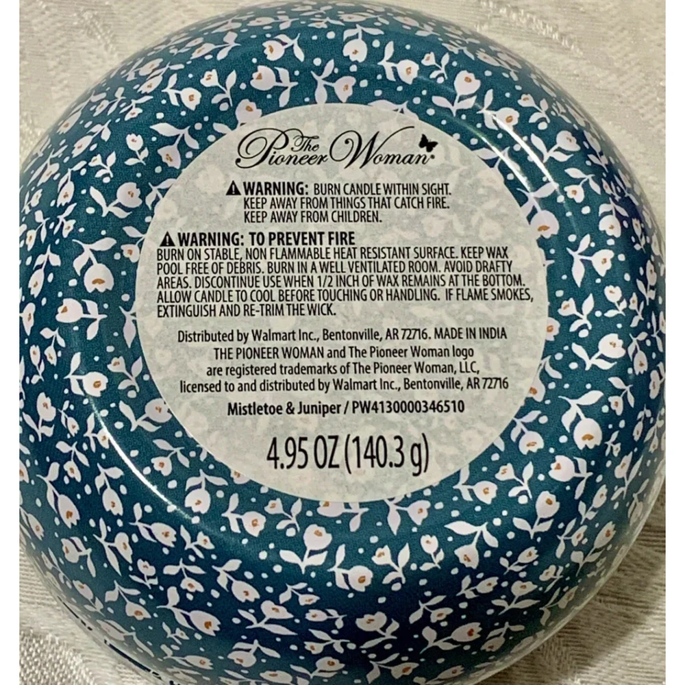 Pioneer Woman Candle Tin Set‎ New!